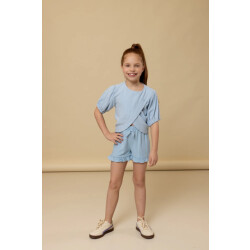 Looxs Revolution Short light blue viscose/linnen voor meisjes in de kleur