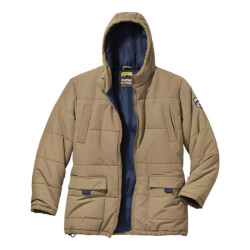 Atlas For Men Heren parka multi pocket gewatteerd jasje