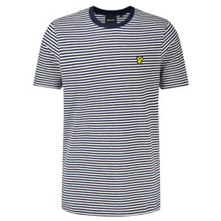 Lyle and Scott Lyle&scott linen blend breton stripe t-shirts ts2232v