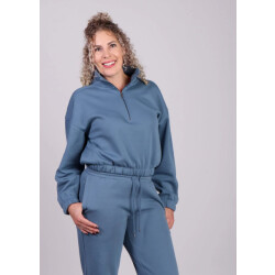 Moss Copenhagen Licht sweater halve rits ethella