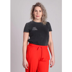 Co'Couture Siaracc acid outline tee donker
