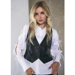 Co'Couture Phoebe gilet leer