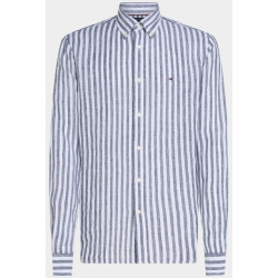 Tommy Hilfiger Casual hemd lange mouw linen essential stripe rf shir mw0mw38581/0a5