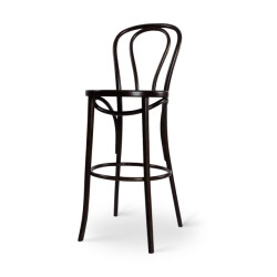 Fameg Vienna thonet no. 18 houten barkruk gebeitst 75 cm