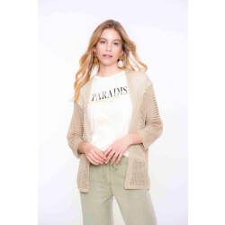 Geisha vest lurex batsleeve 54064-70 25 gold