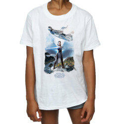 Li-cense Star wars: the last jedi meisjes rey millennium falcon katoenen t-shirt