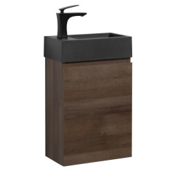 Badplaats Toiletmeubel angela 40 x 22 cm bruin fonteinmeubel met