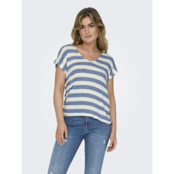 Only Onllira life s/s v-neck top jrs noo