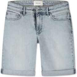 Pure Path The miles slim fit denim short denim light blue