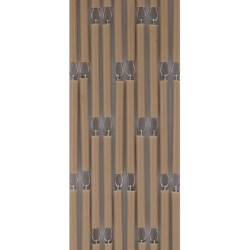 Vliegengordijnenexpert Vliegengordijn hulzen zand 100 x 240 100 x 240 cm op het kozijn