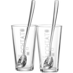 Ritzenhoff & Breker Set/2 latte macchiato m/lepels in gb lena