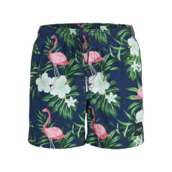 Jack & Jones Heren plus size zwemshort jpstmaui novelty gebloemde flamingo print