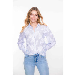 Geisha 53142-21 blouse stiped with flowers