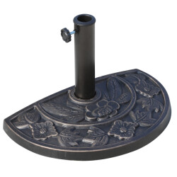 4goodz Halfronde parasolvoet 9 kg standaard parasol 50x31x32 cm