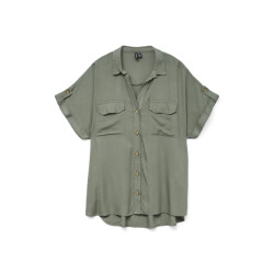 Vero Moda Vmbumpy ss shirt wvn ga noos olijf