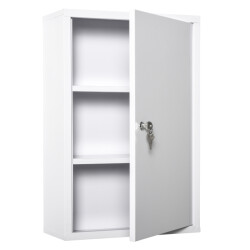 4goodz Medicijnkastje ehbo-kastje met slot rvs 18x40x60 cm -