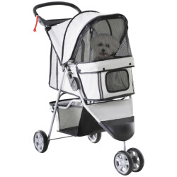 4goodz Luxe hondenkar hondenbuggy met verstelbare stuurhoogte -