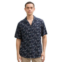 Tom Tailor Printed viscose linen shirt