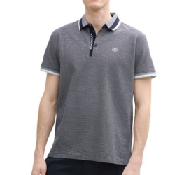 Tom Tailor Fine striped pique polo