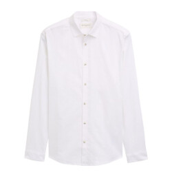 Tom Tailor Fitted stretch linen shirt