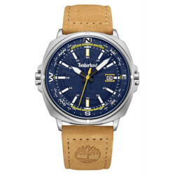 Timberland Leren horloge met blauw wijzerplaat