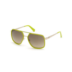Guess Groene metalen zonnebril voor mannen
