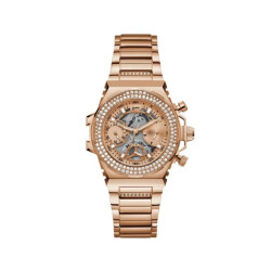 Guess Multicolor rvs horloge met multifunctionele dial