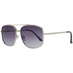 Guess Zilveren zonnebril voor mannen met gradient lenses