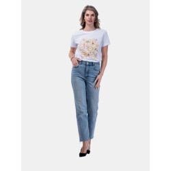 Mucho Gusto ® t-shirt wit barok elegantie