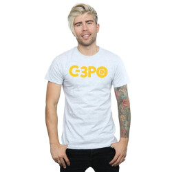 Li-cense Star wars heren the rise of skywalker c-3po tekst logo t-shirt