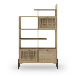 CaliCosy Plankenrek 3 deuren en metalen poten inca h160 cm