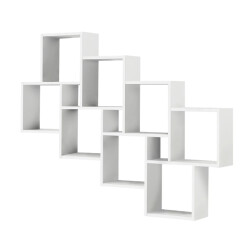 CaliCosy Wandplank met 11 zwevende compartimenten laurio