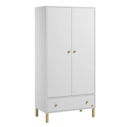 CaliCosy Kledingkast 2 deuren en 1 lade h185 cm tela