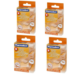 CaliCosy 4 dozen 10 corn plaster central disc flesh polyethylene 7 x 2 x 0.1 cm