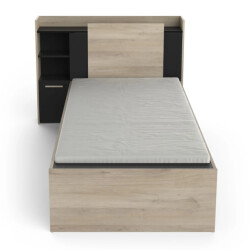 CaliCosy Bed van 90x190/200 cm met 1 lade en 1 vak l124,5 cm