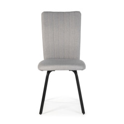 CaliCosy Set van 4 stoelen in stof met zwarte metalen poten l47,5 cm pretty