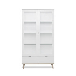 CaliCosy Buffetkast 2 glazen turen 2 laden h185 cm copenhague