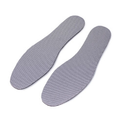 CaliCosy Set van 2 grijze actieve koolstof inlegzolen 30,5 x 10 x 0,8 cm