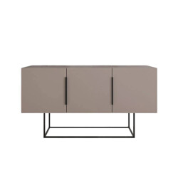 CaliCosy Buffet 3 deuren en metalen poten titan l150 cm