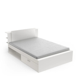 CaliCosy Bed van 140x190/200 cm met 2 laden en 2 vakken l144,7 cm