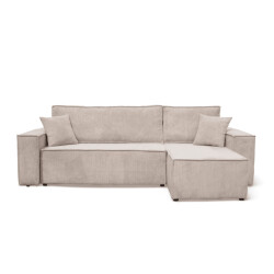 CaliCosy Slaapbank met 3 zitplaatsen en omkeerbare chaise longue l244 cm anna