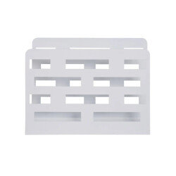 CaliCosy Tijdschriftenrek van wit metaal h26 cm