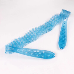 CaliCosy Riem rugmassage blauw transparant plastic 103 x 7 cm