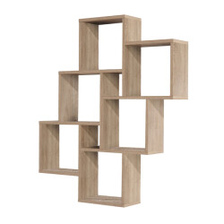 CaliCosy Drijvende wandplank 8 compartimenten laurio