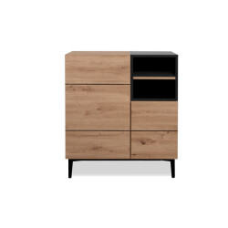 CaliCosy Buffet hoog 2 deuren 2 nissen l80 cm nola