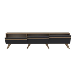 CaliCosy Meubel tv 3 deuren antraciet grijs l180 cm amsterdam