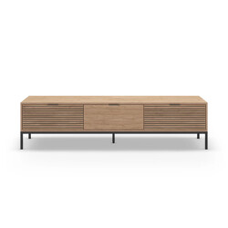 CaliCosy Tv-meubel 3 laden en metalen poten ariel l180 cm