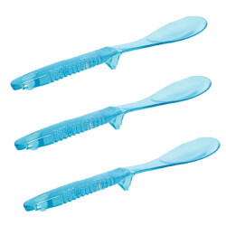 CaliCosy Opscheplepel met vlekbestendige plastic handgreep 30 cm set van 3