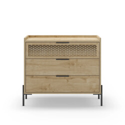 CaliCosy Ladenkast met 3 laden en metalen poten inca l90 cm