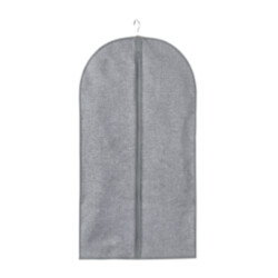 CaliCosy Beschermhoes voor kleding in grijze linnenlook stof h100 cm